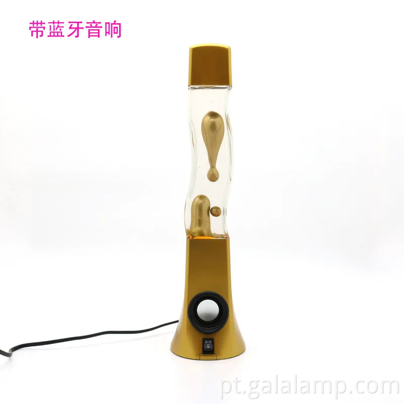 Alto-falante de quarto de alta qualidade com lâmpada de lava colorida e luz